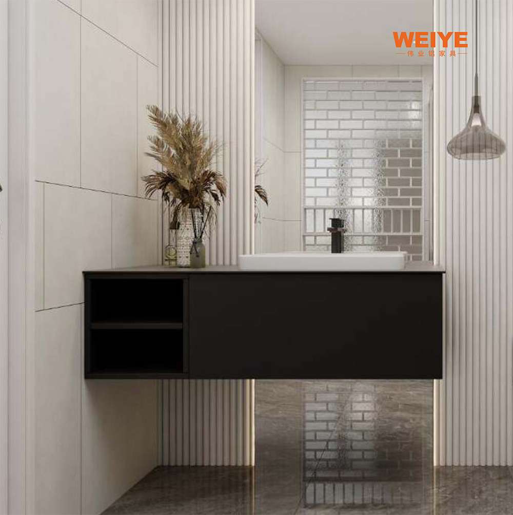 MODERN PEARLITE BATHROOM CABINET